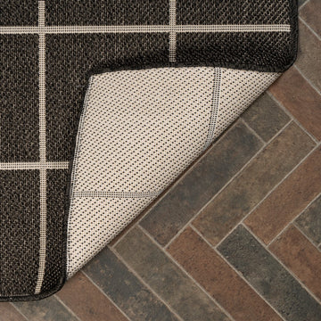 Grid Modern Squares Indoor/outdoor Area Rug